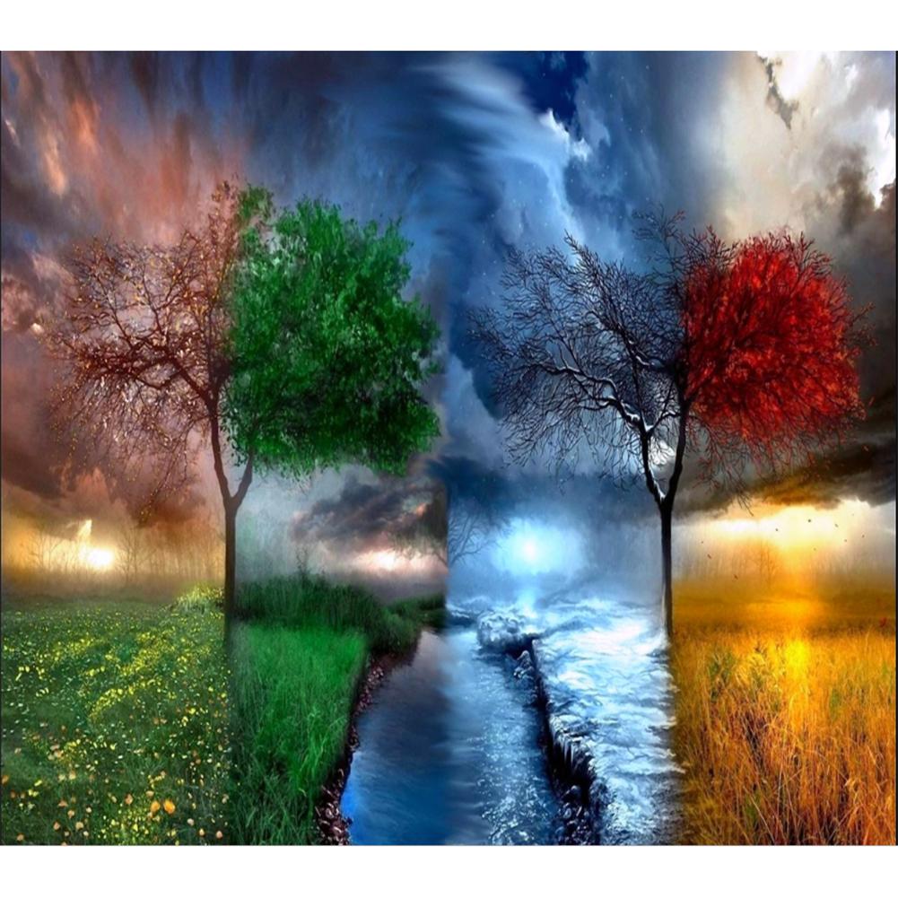 Paint By Number - Oil Painting - Four Seasons (40*50cm)