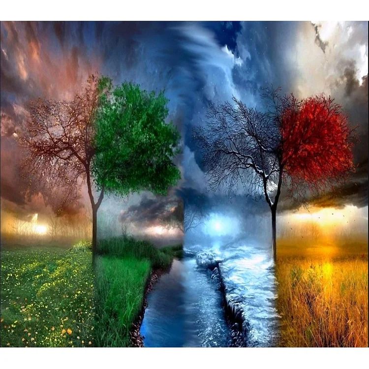Four Seasons - Painting By Numbers - 40x50cm