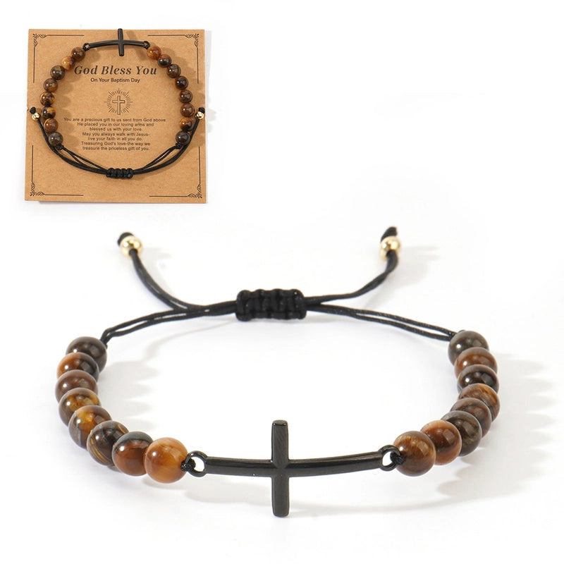 Bohemian Geometric Natural Stone Handmade Men’s Bracelets