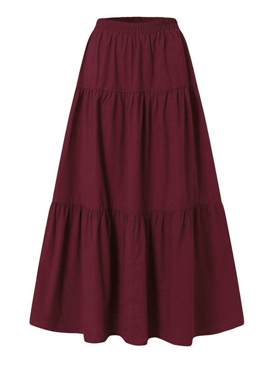 Brownm Fairy Tiered Maxi Skirt