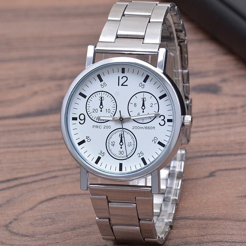 Fashion Solid Color Single Folding Buckle Quartz Men’s Watches