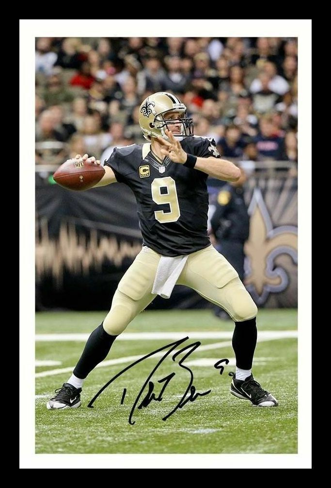 Drew Brees - New Orleans Saints Autograph Signed & Framed Photo Poster painting