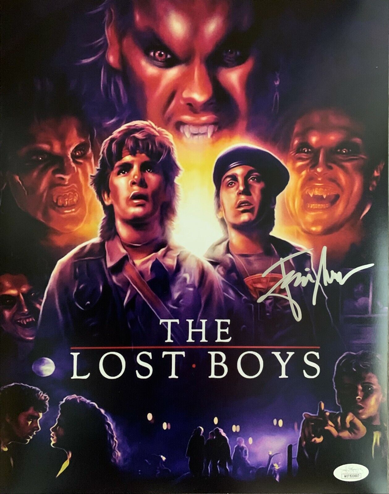 Jamison Newlander autographed signed 11x14 Photo Poster painting JSA COA Lost Boys