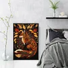 Autumn Leaf Fox-Full Embroidery 3 Strands 11CT Stamped Cross Stitch-40*60CM-Large Size
