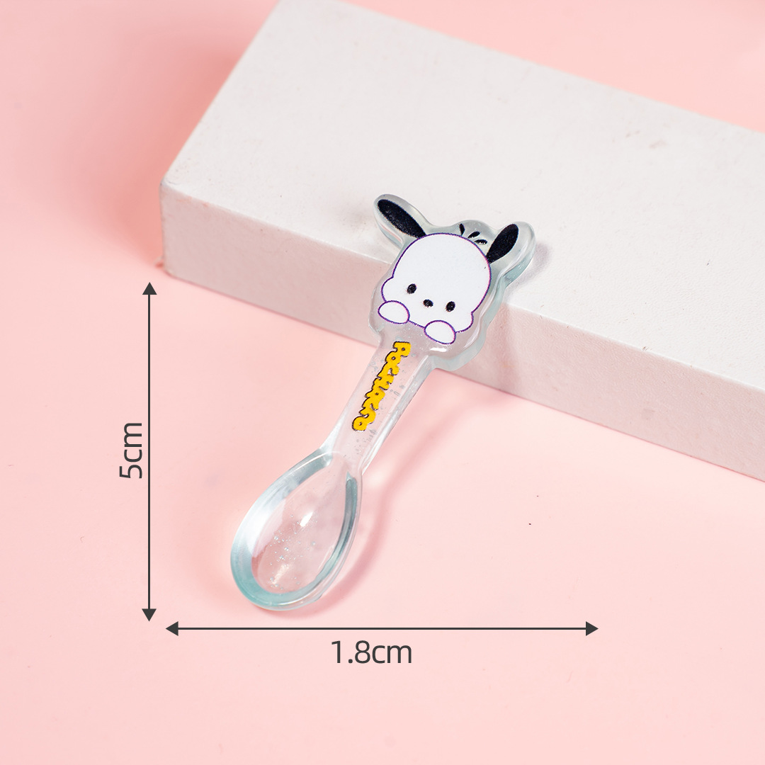 Mini Cute Glow Cartoon Spoon DIY Charms