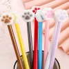 20PCS Cat Paws 0.5mm Blue Black Gel Pen School Opens Season Student Office Cute Stationery