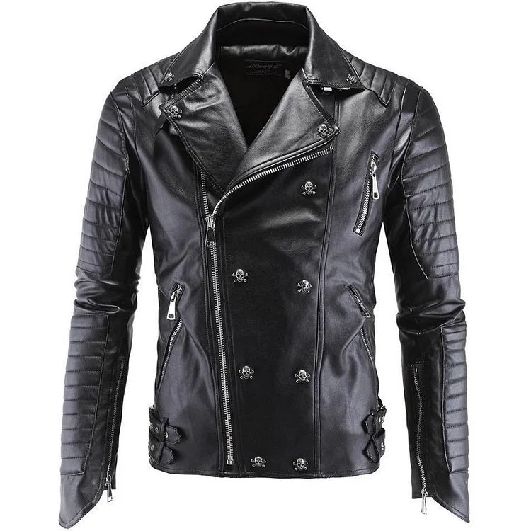 Black Leather Men's Jacket