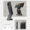 Mobile Phone Strong Magnetic Magsafe Wireless Folding Multi-Function Metal Bracket Card Holder Storage Box