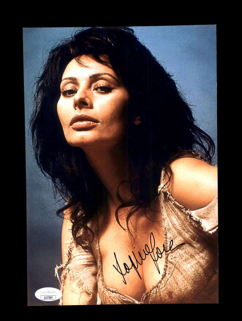 Sophia Loren JSA Coa Signed 7x10 Photo Poster painting Autograph