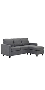 Grey Sectional Sofa Couch