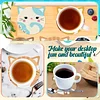8Pcs Diamond Painting Wooden Cute Animal Coaster Diamond Art Kit w/ Holder No-Slip Decor