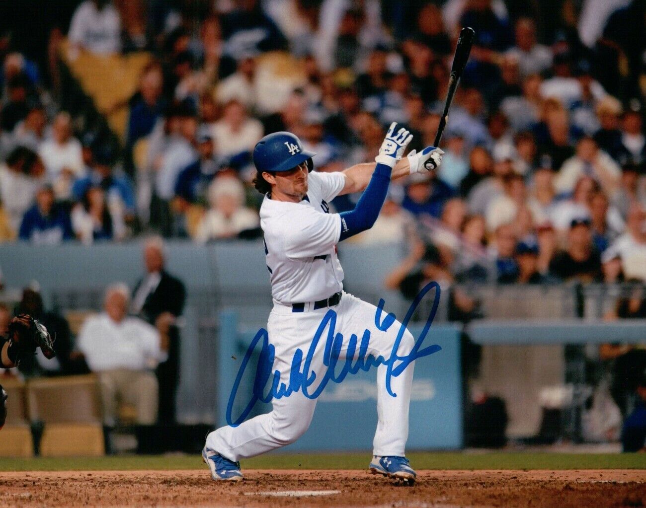 Charlie Culberson Signed Autographed 8X10 Photo Poster painting Dodgers Home Swing COA