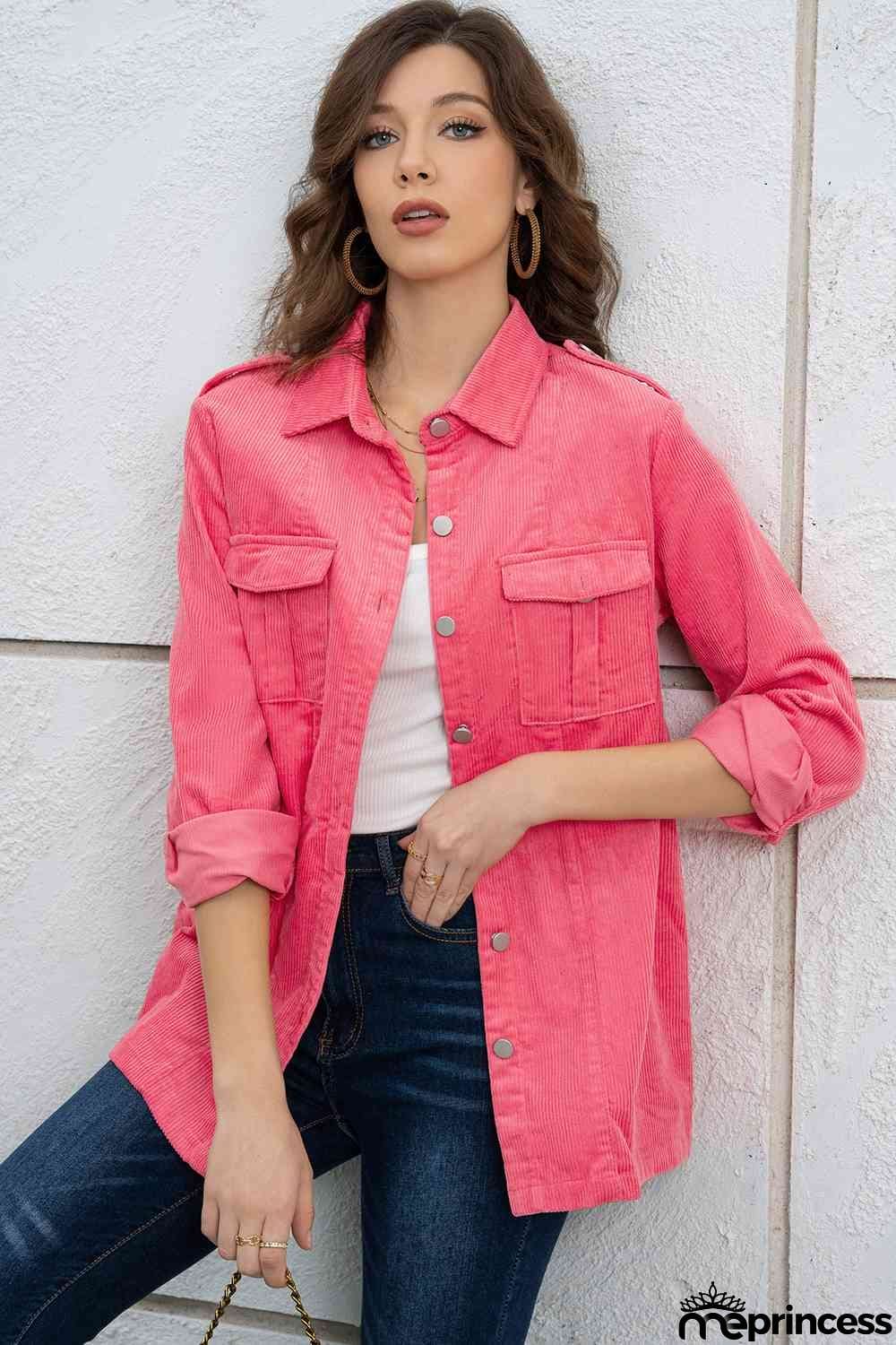 Button Down Collared Jacket