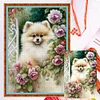 (Multi-Style) Flowers Dog-11CT Counted Cross Stitch 40*50cm/40*60cm