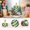 2D Flat Christmas Print DIY Diamond Painting Desktop Ornaments Kit Table Decor
