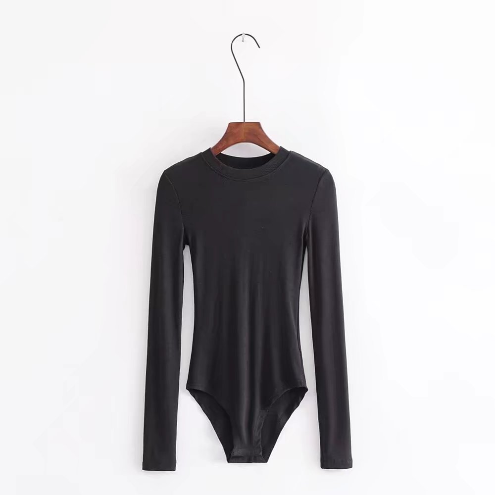 Women's Colorful Cotton Comfortable Slim Fit Long Sleeves T-shirt Top