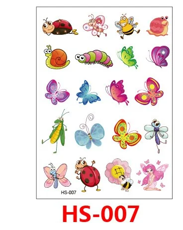 Tattoo Stickers Butterfly Animal Temporary Fake Tattoos Paste on Face Arm Leg for Children Body Art tattoo stickers