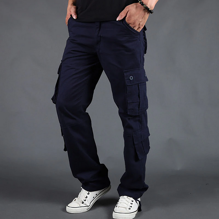 Men's Cargo Pants Hiking Pants Pocket Plain Comfort Breathable