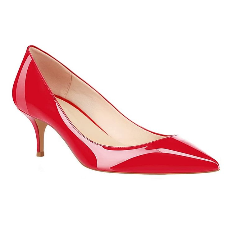 60mm  Kitten Heels Pumps Summer Daily Patent
