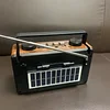 2024 New arrival high quality FEPE solar radio FP-2382-S portable big size wind-up old style desktop solar radio