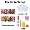 (US Only)6PCS DIY Heart Diamond Art Greeting Cards Congratulations Cards & Gifts