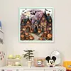 Halloween Ghost House-11CT Stamped Cross Stitch 40*40cm/15.75*15.75in tapestrymarket
