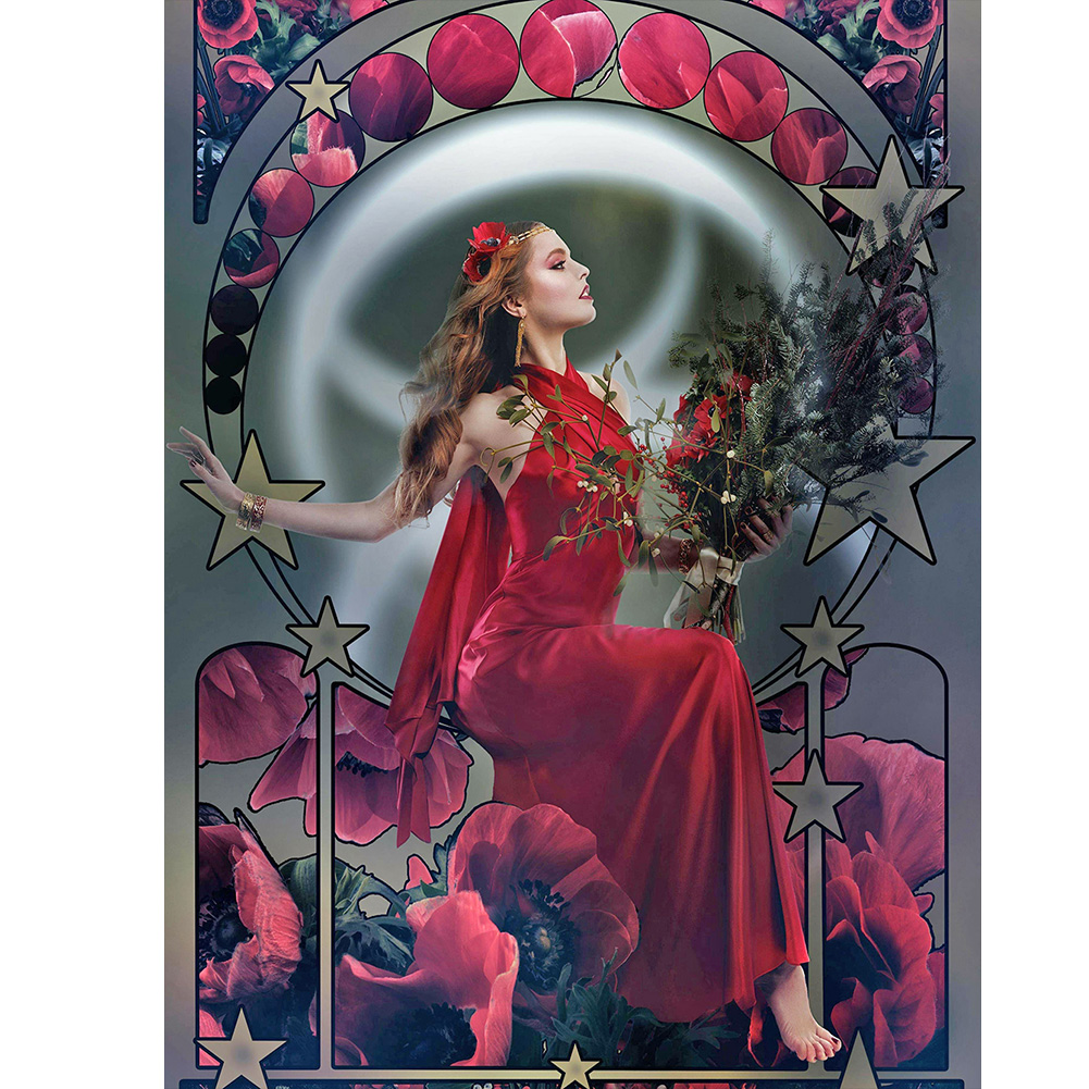 

Beauty Flower - Round Drill Diamond Painting - 30*40CM, 501 Original