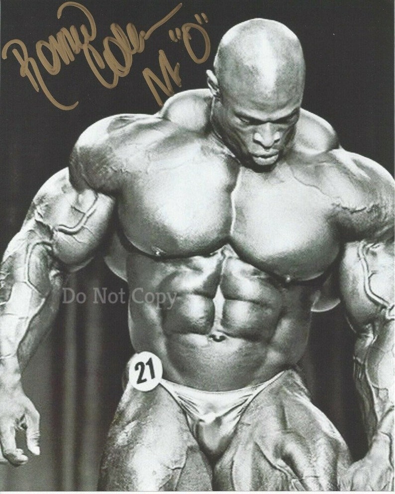 Ronnie Coleman Signed Photo Poster painting 8X10 rp Autographed Picture Ron Mr Olympia Bodybuilder