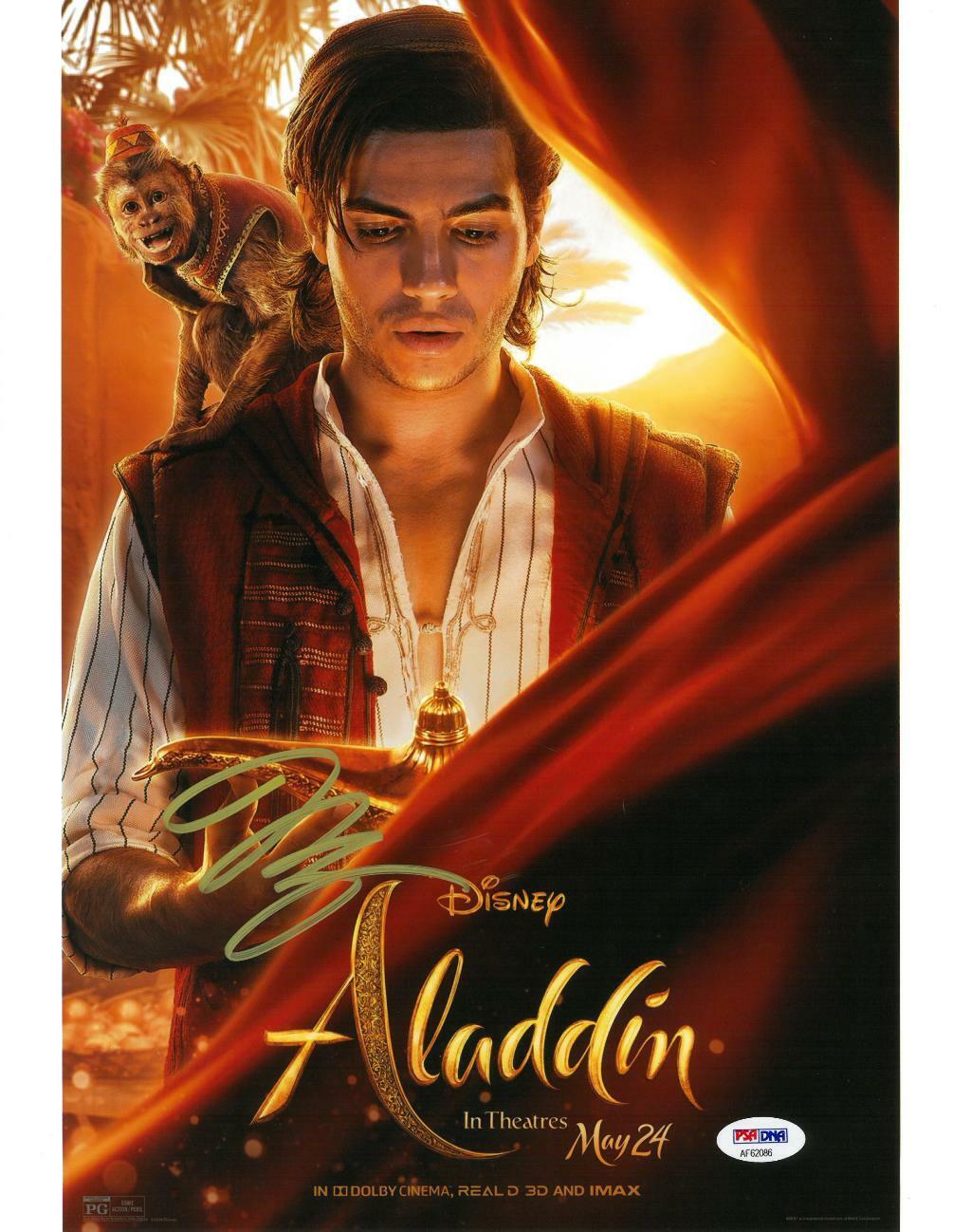 Mena Massoud Signed Aladdin Authentic Autographed 11x14 Photo Poster painting PSA/DNA #AF62086