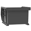 Akro-Mils 30220 AkroBins ESD Electrostatic Dissipative Anti-Static Stack and Hang Storage Bins, (7-Inch x 4-Inch x 3-Inch), Black, (24-Pack)