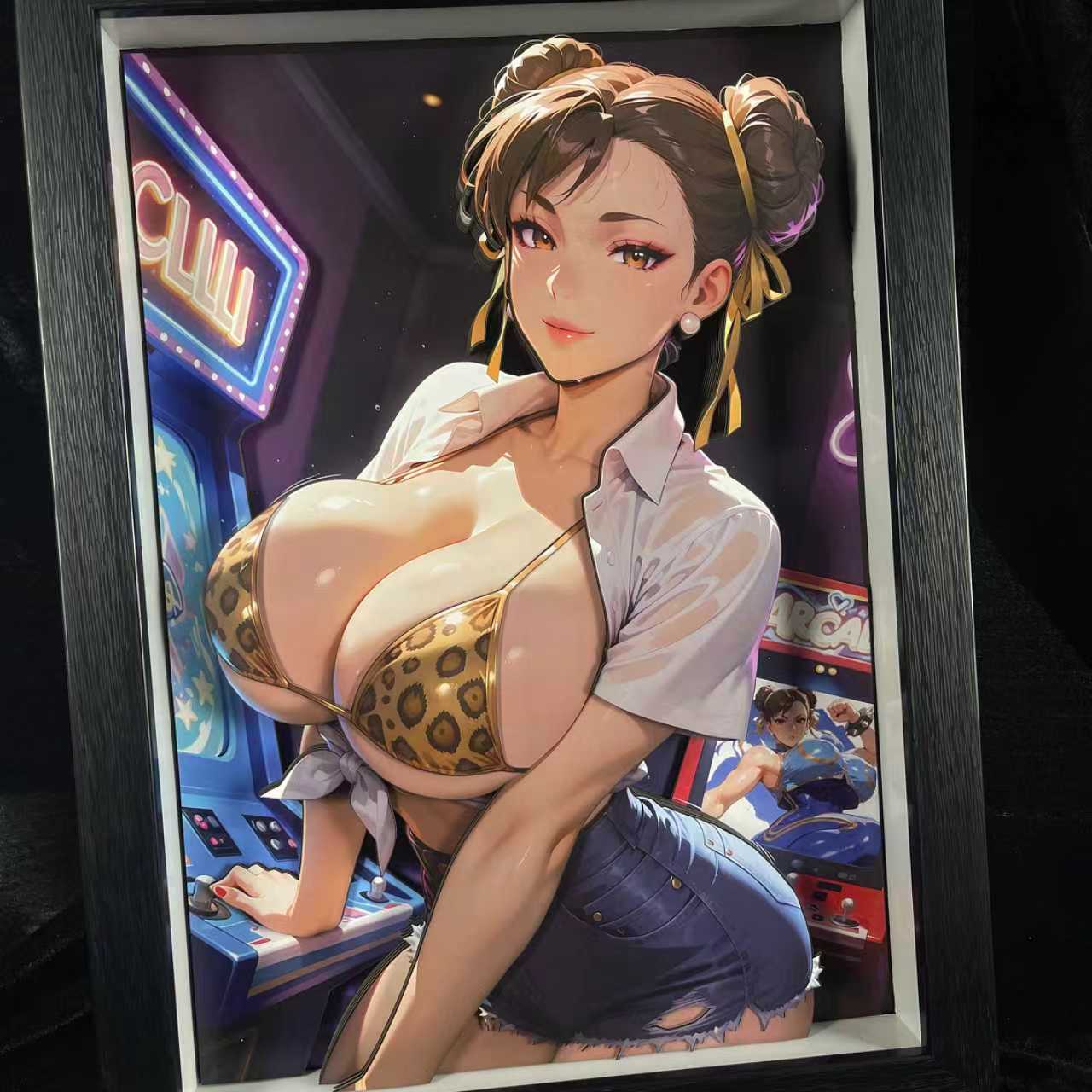 B&W Studio - King of Fighters Chun-Li 3D Decorative Painting KKRD-021/KKRDSlim-021 Scene-