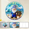 Gnome DIY Diamond Painting Hanging Pendants Acrylic Crafts Kit for Home Wall Decor