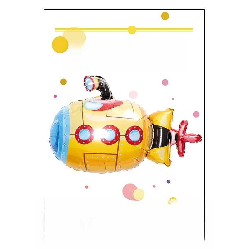 Birthday Cartoon Style Cute Car Airplane Aluminum Film Indoor Party Balloons
