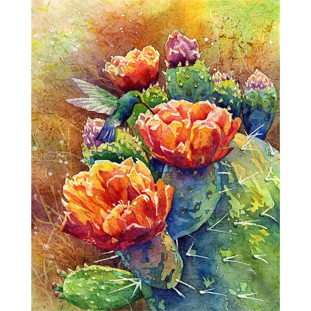 

Cactus Flower - Round Drill Diamond Painting - 30*40CM, 501 Original