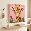 Framed Giraffe - DIY Button Art Painting Kit for Creativity DIY Pearl Dot Crafts for Gift Home Wall Decor 30*30CM