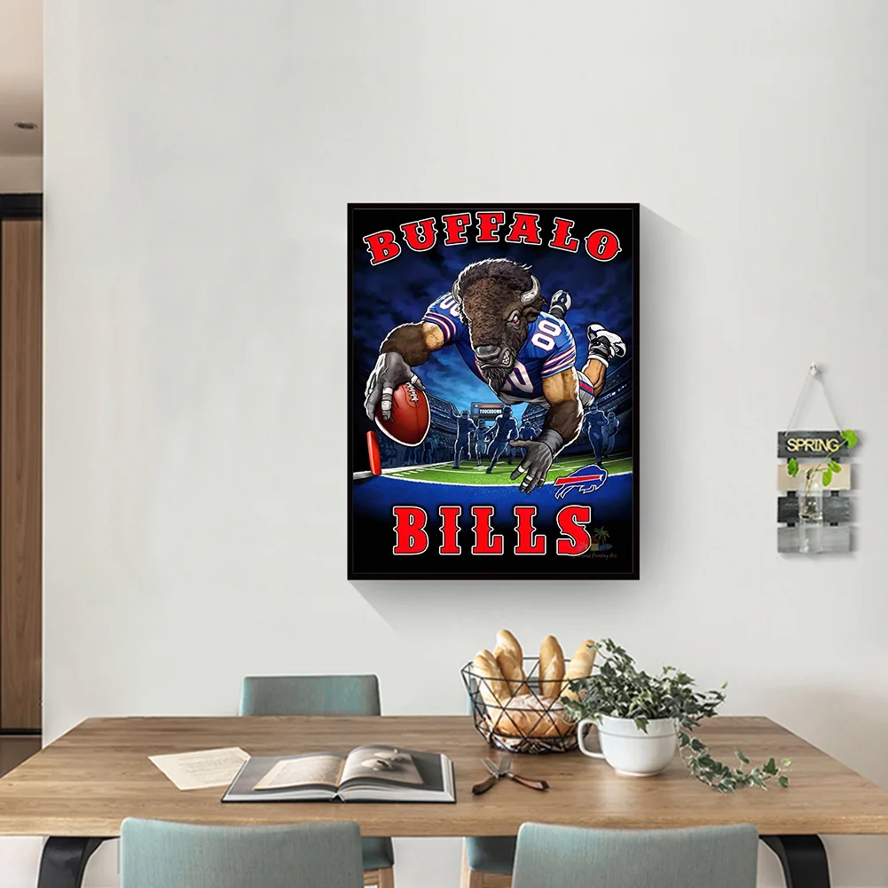 5D DIY Full Round Drill Diamond Painting NFL Abstract Home Decor Craft (sz2301)