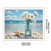 Beach Daisy Vase-11CT Stamped Cross Stitch 50*40cm/19.69*15.75in tapestrymarket