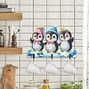 Diamond Painting Christmas Penguin Hanging Hooks Coat Hook