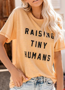 Raising Tinny Human Short Sleeves T-shirt