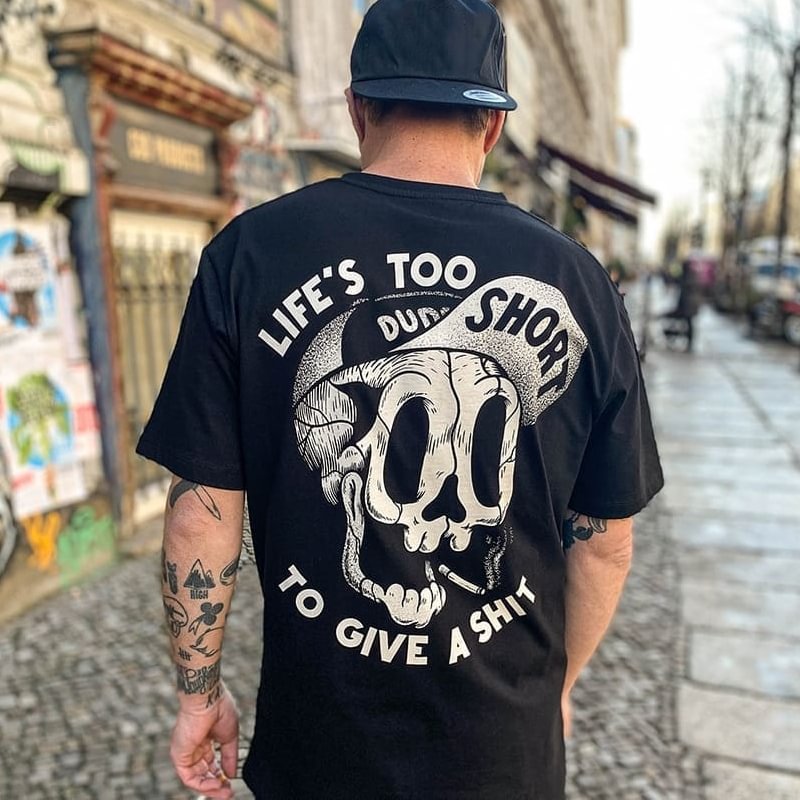 Life's too short printed classic T-shirt -  