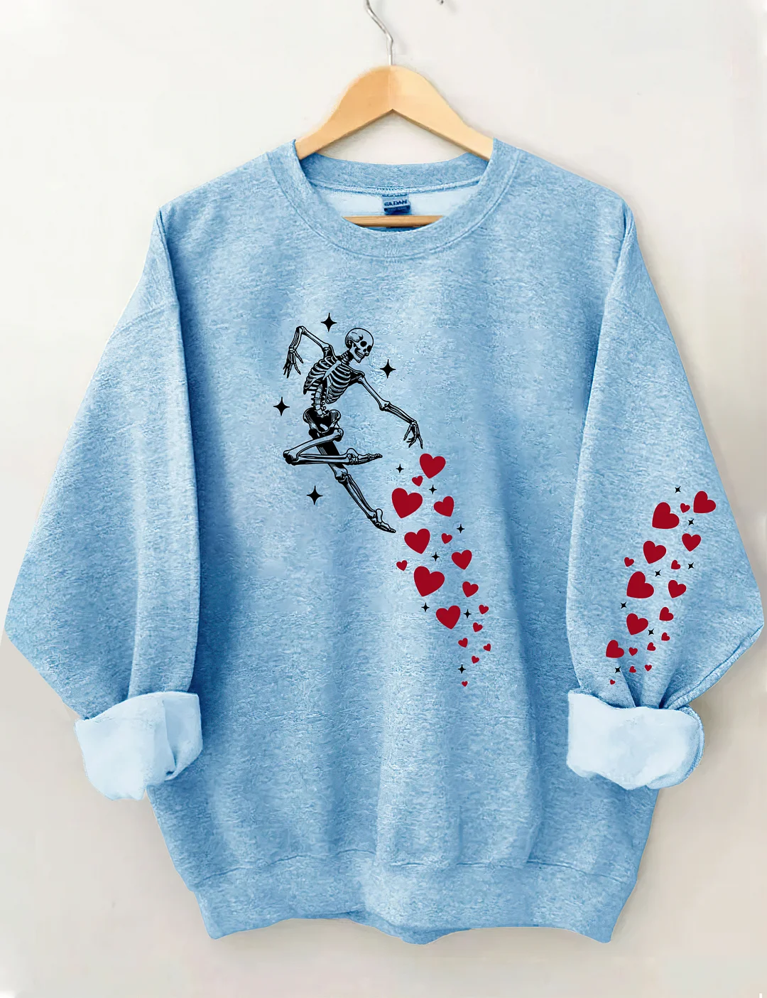 Valentines Day Skeleton Sweatshirt