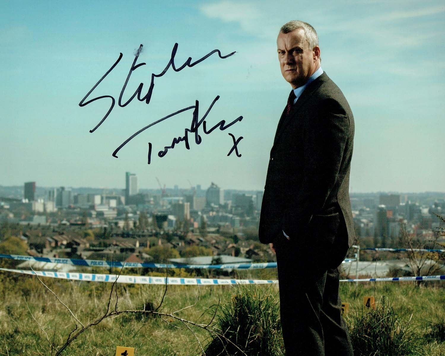 Stephen TOMPKINSON SIGNED Autograph 10x8 Photo Poster painting AFTAL COA DCI Alan BANKS