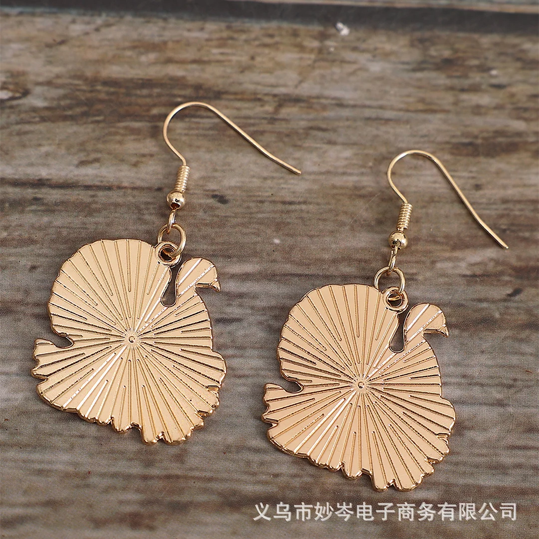 Vintage Turkey Chicken Earrings
