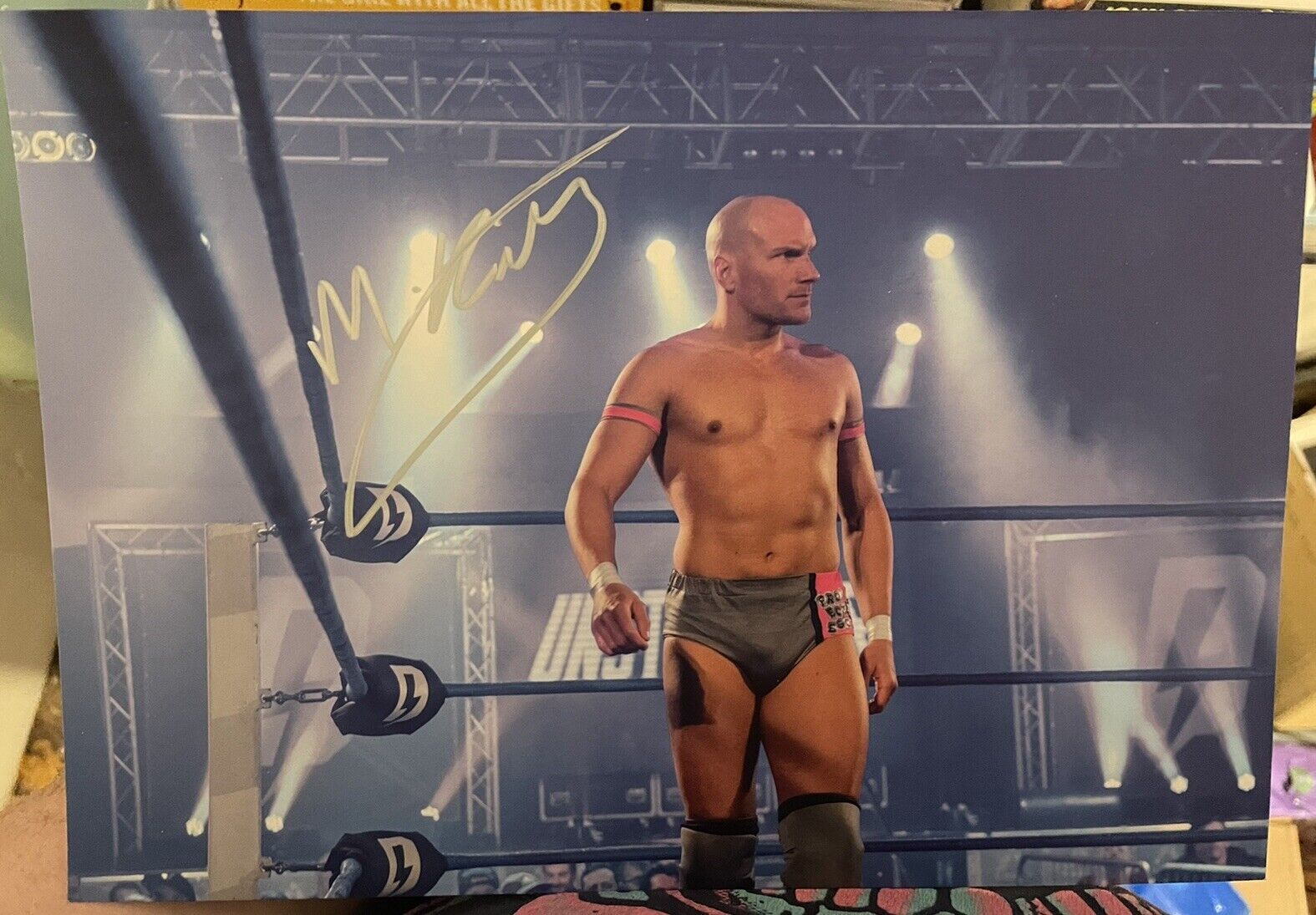 Martin Kirby Hand Signed A4 Photo Poster painting December 2021 Wrestle Crate UK Autograph TNA