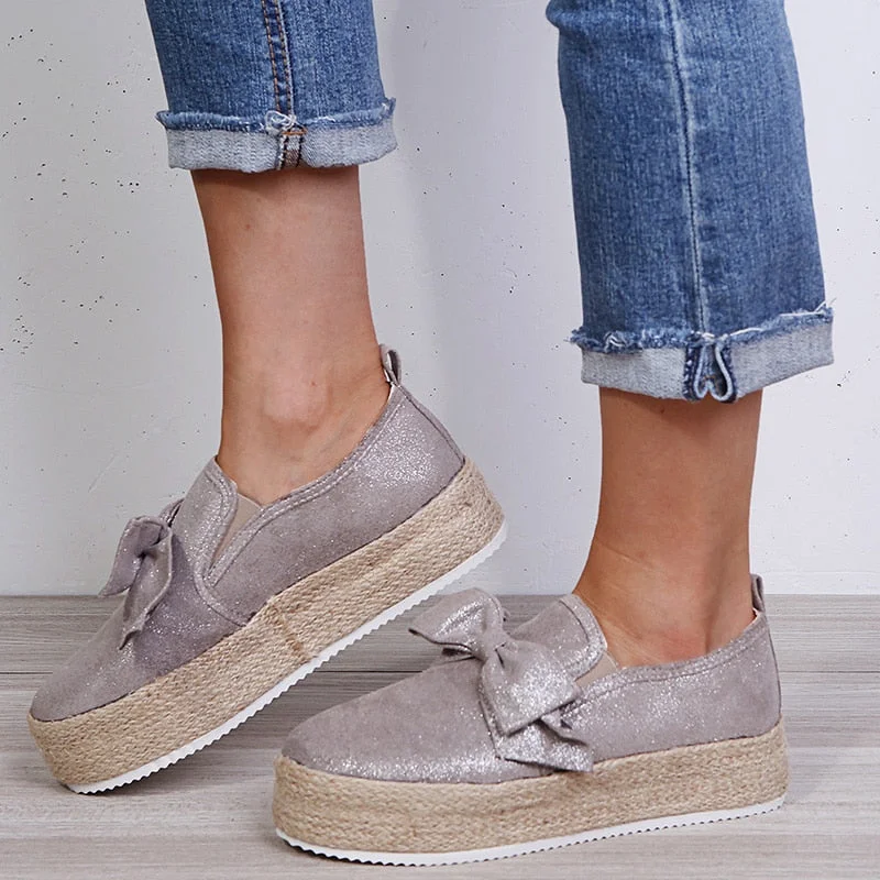 Women Flat Platform Shoes Woman Loafers Casual Women's Slip On Shallow Swing Moccasin Ballet Female Flats zapatos de mujer
