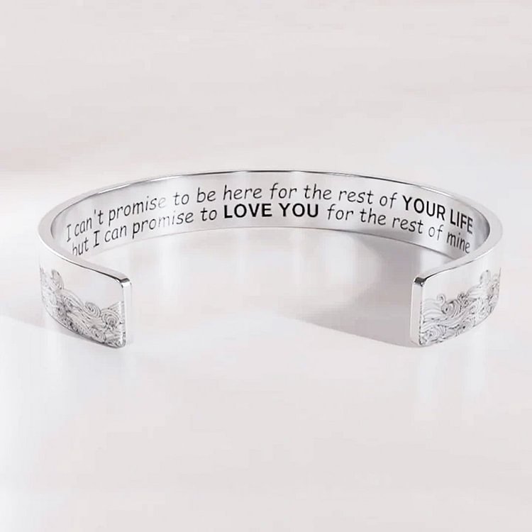 For Granddaughter - I Can Promise To Love You For The Rest Of Mine Wave Bracelet