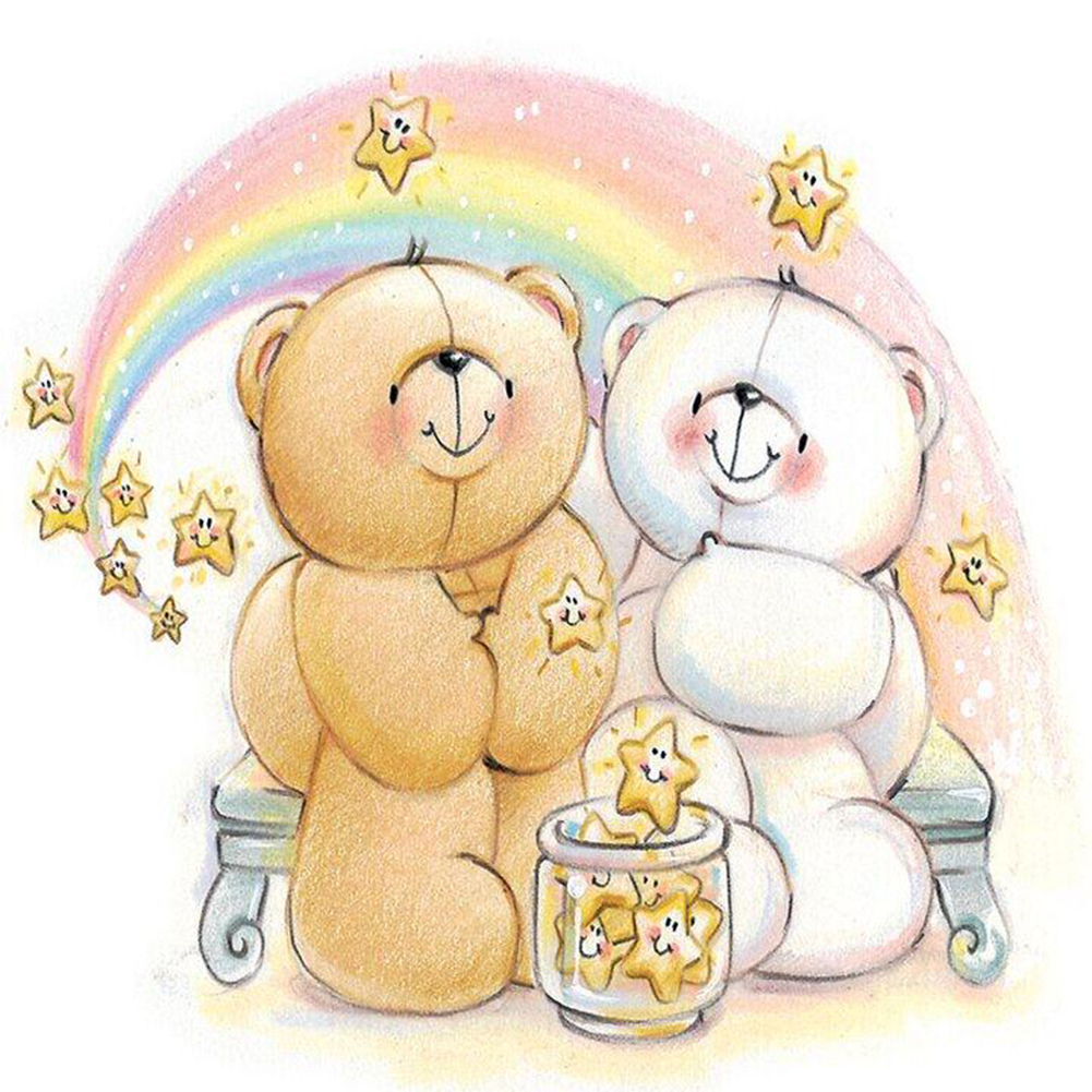 

Cartoon Bear - Round Drill Diamond Painting - 30*30CM, 501 Original