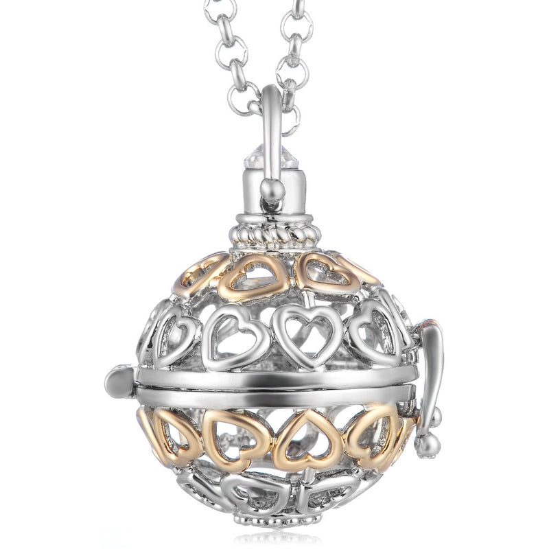 Mexican Bell Feather Tassel Necklace Music Ball Women Aromatherapy Essential Oil Diffuser Exquisite Ornament