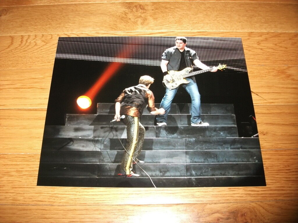 Wolfgang Van Halen & David Lee 11x14 Live Concert Photo Poster painting