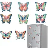 8Pcs Diamond Painting Butterfly Magnets Refrigerator for Adults Kids